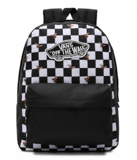 Školský batoh - Kockovaný batoh s logom včely Vans Realm