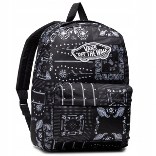 Školský batoh - Vans School Backpack Black Realm Backpack Bandana