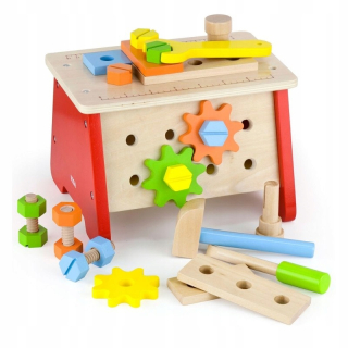 Drevená dielňa domácich majstrov s náradím Viga Toys