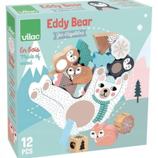 Vilaca Drevené puzzle hra Balance Bear EDDY 4+