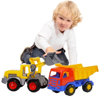 Wader Truck sklápač + Traktor Charger