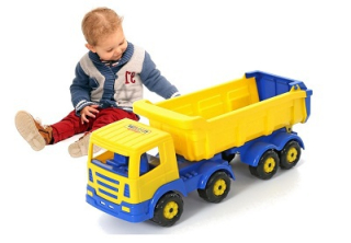 Brodivých vtákov Big Tir Truck + náves sklápěč 44228