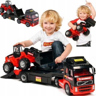 Brodivých vtákov Mammet Volvo Truck Laweta bager 90cm