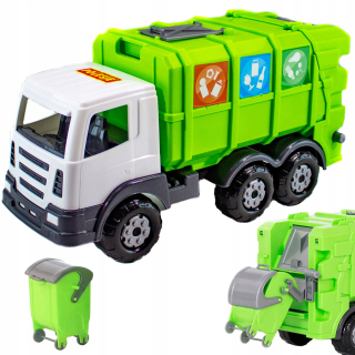 Brodivých vtákov smetiarske auto veľký pohyblivý garbage kôš 43 cm