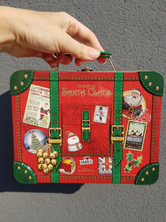 Detský kufor - Kovový kufor anglický 20cm vianočný darček