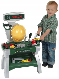 Dielňa pre deti BOSCH nástroj kladivo prilba