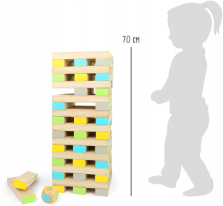 Great Jenga 70 cm Drevené bloky L 60 ELEM.