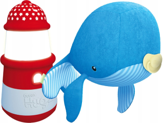 Whale + chobotnice oceán maják Hugz