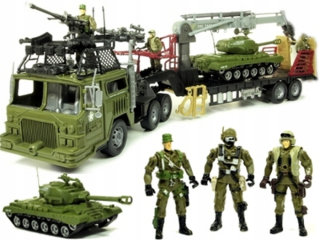 MILITARY LAWETA TIR + TANK TRANSPORTER háku žeriava