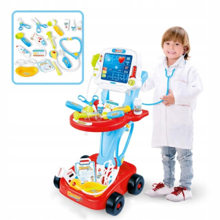 WOOPIE TROLLEY malé ružové SET doktor medicíny
