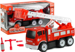 Hasičský voz s rebríkom osviežiť + nástroje