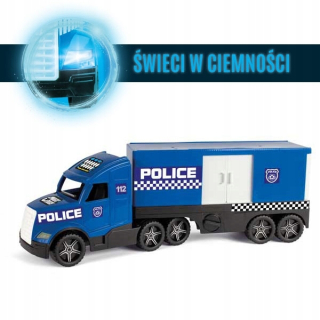 Wader 36200 Čarovná Truck Akčné Glowing Police