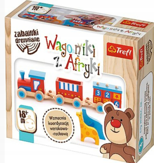 Drevené vozíky z Afriky fronty Trefl