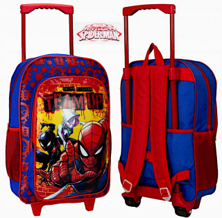 Detský kufor - Cestovný kufrík na kolieskach pre deti SPIDERMAN