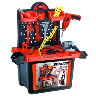 Dielňa s náradím. Kufor. Drill