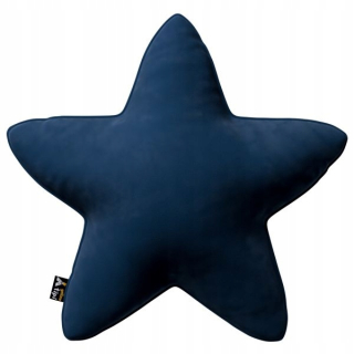 Detský dekoračný vankúš - Lucky Star Velor vankúš - Navy modrá