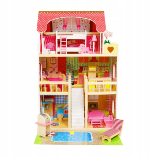 Great Drevené LED Dollhouse + Equipment