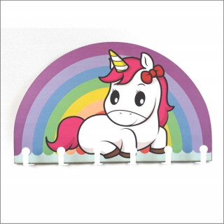Vešiak pre deti - Znechovač oblečenia, batohy pre deti Pony Rainbow