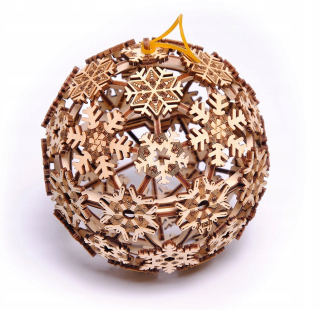 Wood Trick Christmas Ball - guľa na vianočný stromček