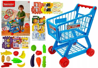 Trhový vozík 34 Detské prvky Nakupovanie 4730