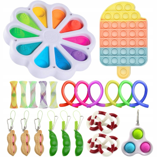 Extrudované hračky proti stresu Kit x 22