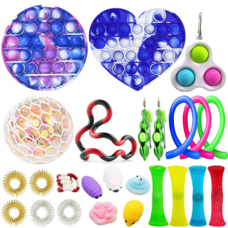 Extrudované hračky Anti-stresové hračky Set X25