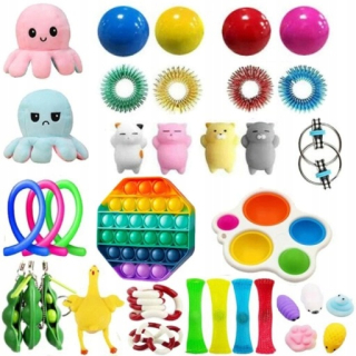 Extrudovaný Hračky anti-stress tortress sada X34
