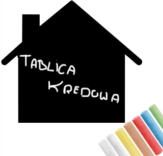 Destké samolepky - XL Tabuľová FÓLIA na stenu HOUSE 100x115