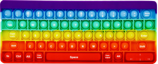 XXL 27cm Push Bubble Pop It Toy Keyboard