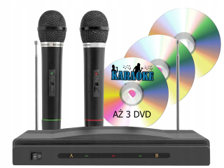XXL KARAOKE Karak GIFT + 2X MIKROFÓN + 3x DVD