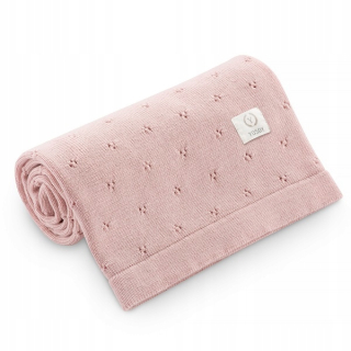 Prikrývka, prehozy na posteľ - YoSoy DeCet 100% Merino Jersey 80x100 CM Dusty Pin