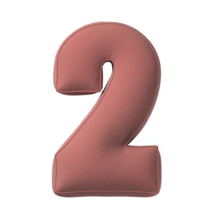Detský dekoračný vankúš - Velory vankúšové písmeno D, 40 cm Veľká modrá