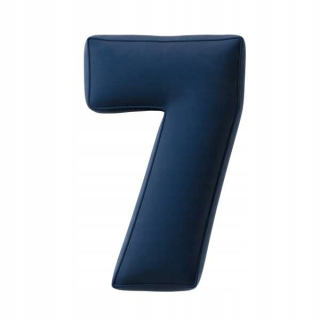 Detský dekoračný vankúš - Vankúš Yellowtipi Number 7 NAVYBLE BLUE