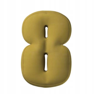 Detský dekoračný vankúš - Vankúš Yellowtipi číslo 8 Olive Green