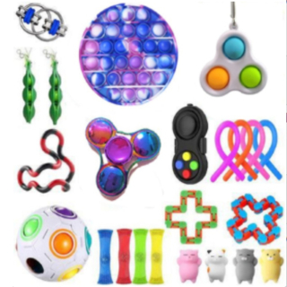 Antistress Toy Fidget Twist hadice farby hit