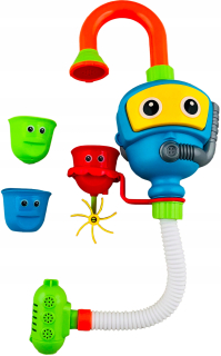 Bath Toy Robot Sprcha Mugs Pump