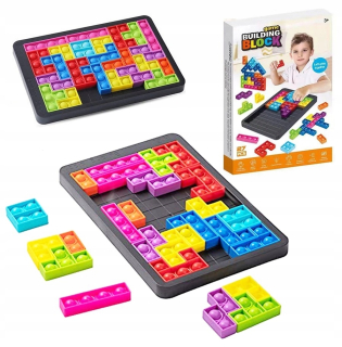 Hračky pop it puzzle tetris puzzle 3in1