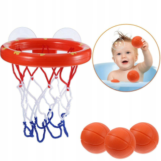 Basketbalové hračky na kúpanie Hoop až 3 loptičky