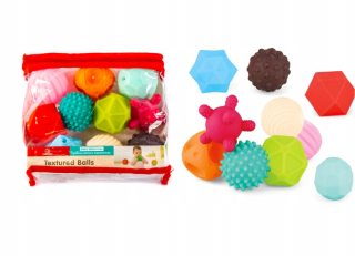 Zmyslové hračky Balls Set 10ks Lopty
