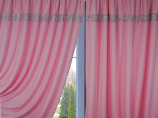 Detské závesy - Opona 250 cm hrubá zamatová drobné kamienky