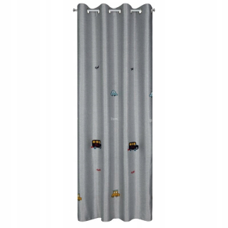 Detské závesy - Alvin Ready Curtain 140x250 cm striebro