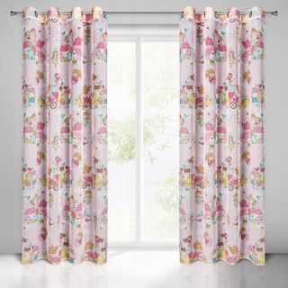 Detské závesy - Opona pripravená Polly 140x250 cm viacstorifikovaná euro