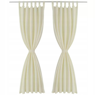 Detské závesy - Cream Cream Curtain Ready 2 ks.