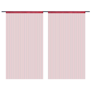 Detské závesy - String curtain Polyester Burgundsko 2 ks 100x250cm