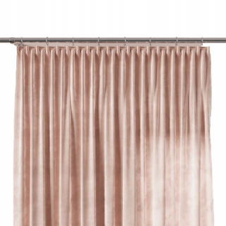 Detské závesy - Velvet curtain práškový ružový 140x240