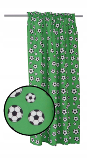 Detské závesy - Cieľový futbalový gól na zácloni velor 145x160
