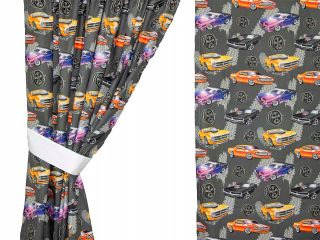 Detské závesy - Opona 140x250 džungľa farebná zoologická záhrada pre deti dostala