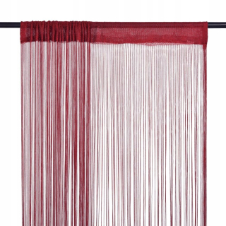 Detské závesy - Strunové záclony, 2 kusy, 100x250cm Burgundsko
