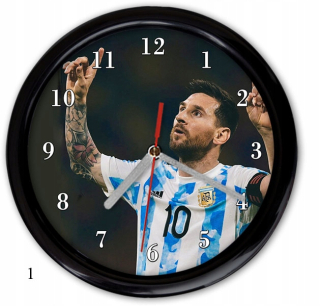Hodiny do detskej izby - Wall Clock Lionel Messi Argentína majster sveta