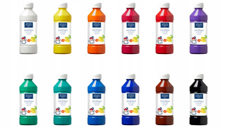 Sada 12 akrylových farieb Akrylová 500ml LB